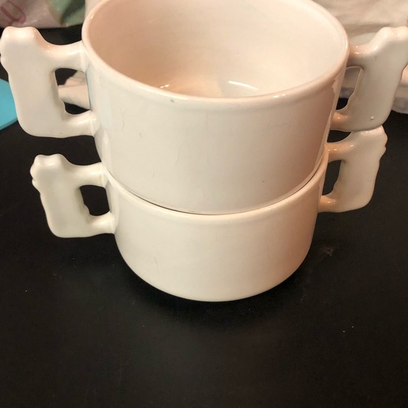🛍️3/$10 🛍️ Two Cow and Calf Double Handle Bowls - Picture 4 of 6